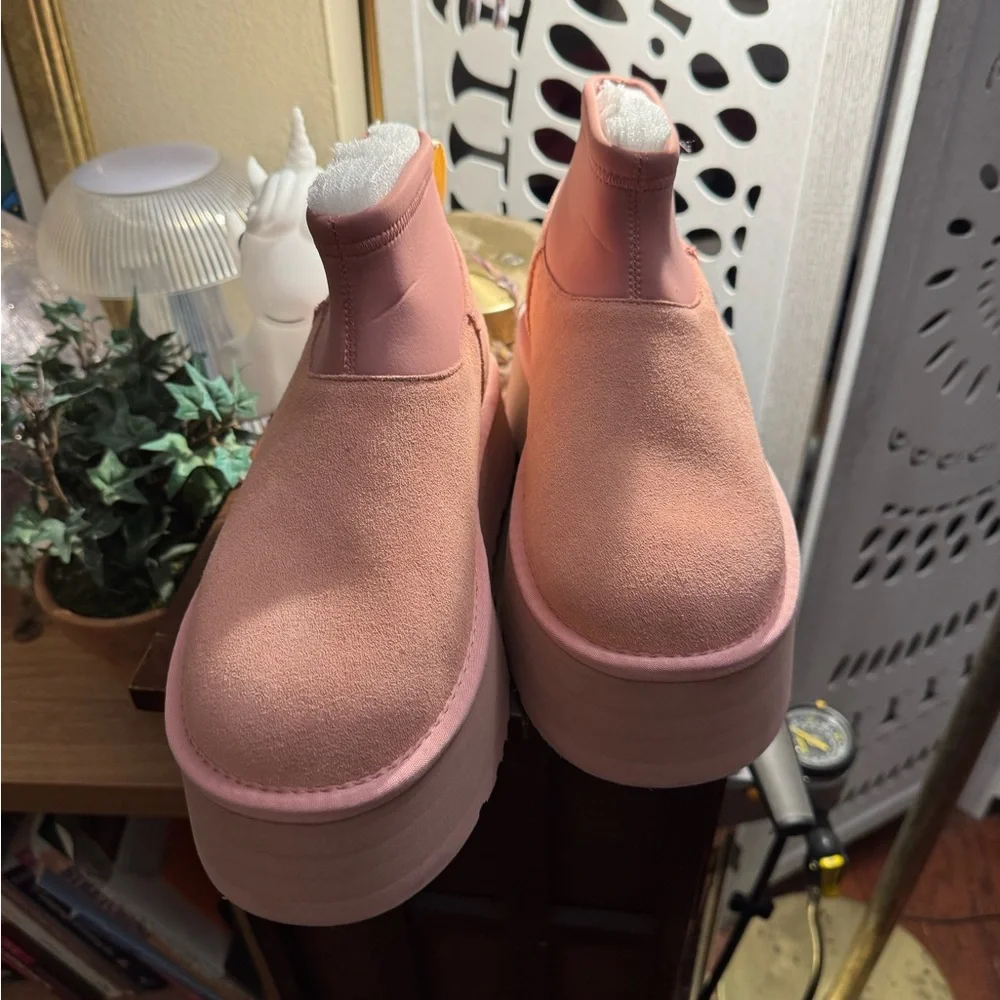 UGG Classic Mini Dipper Legwarmer Boot Pink Dawn women size 9 style 1178990-PDW - Picture 6 of 8